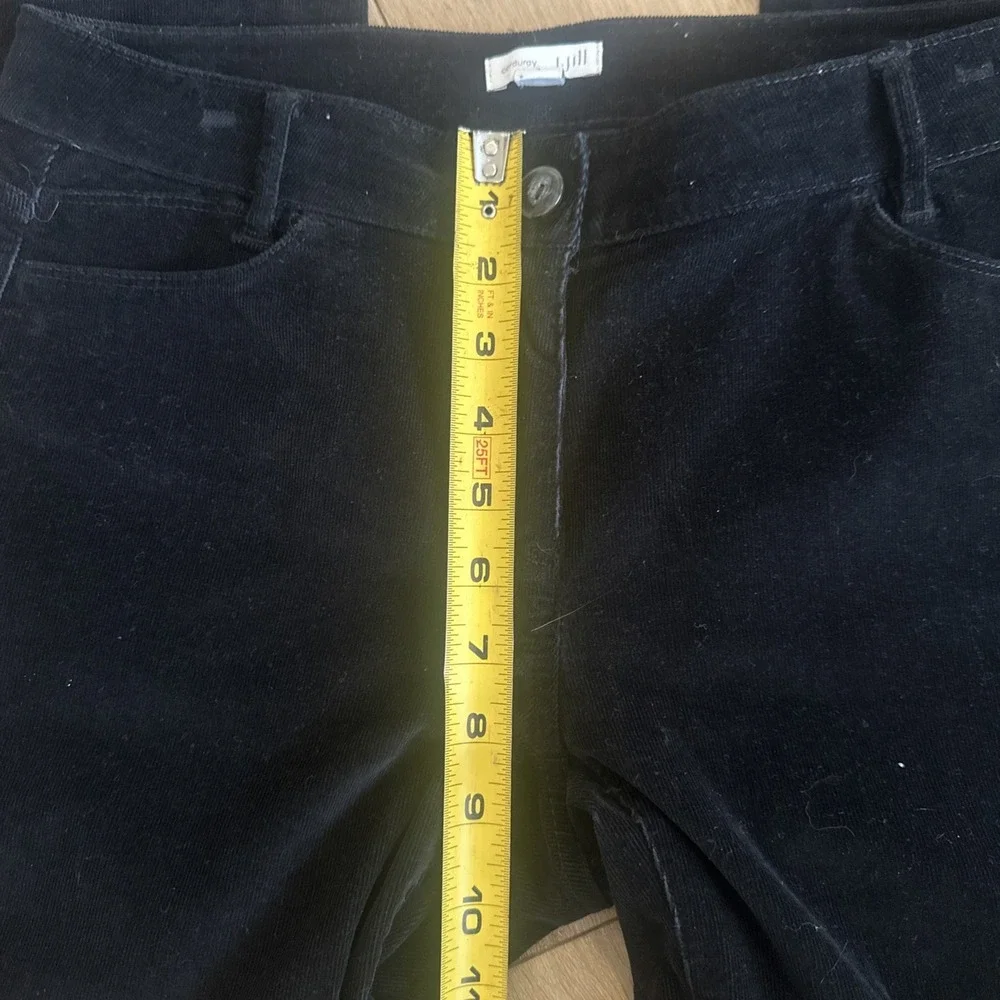 J.Jill Women's Corduroy Pants Straight Leg Black 4 Casual Outdoors Cords‎